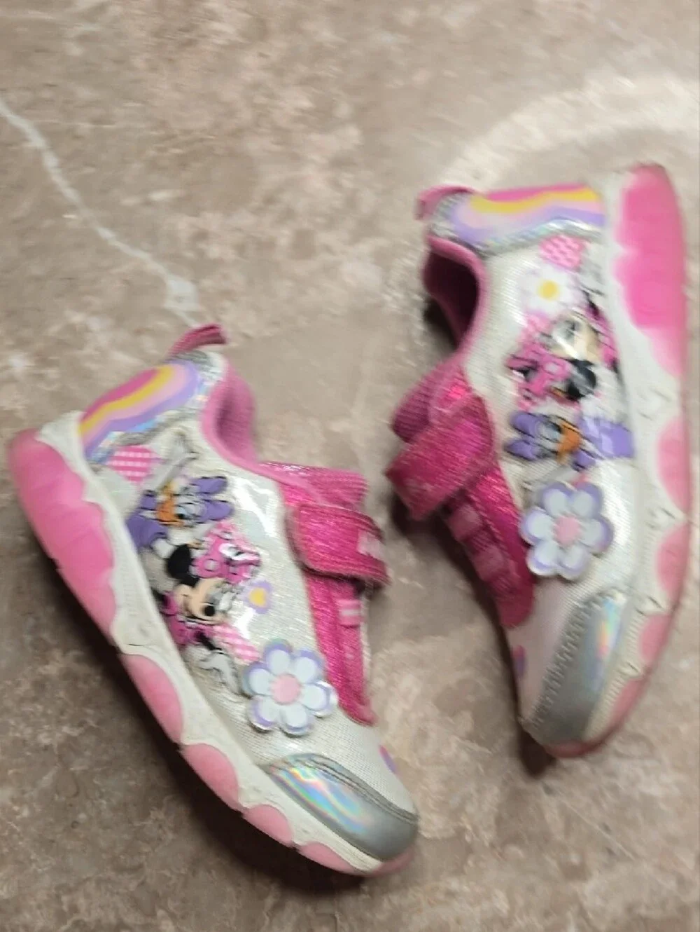 2 Pairs Kids Pink Character Sneakers - Twin Pair